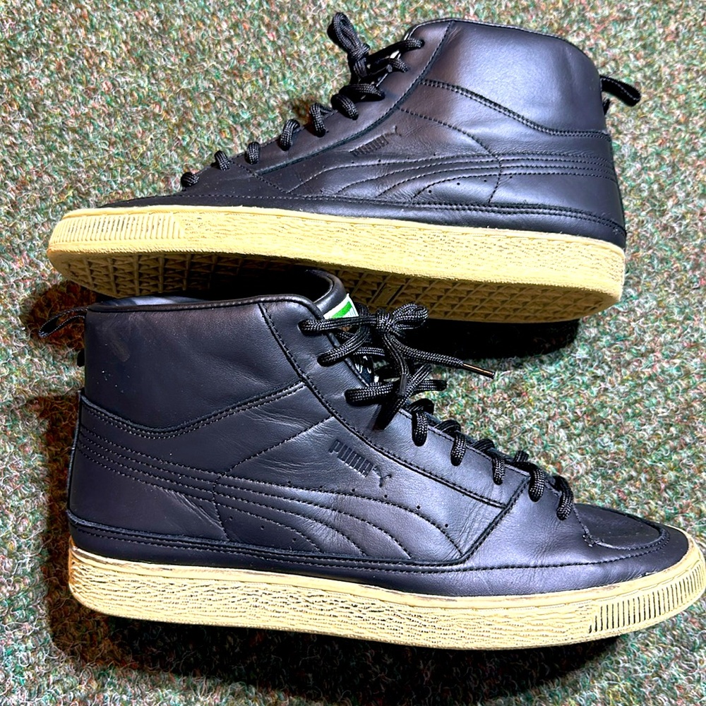 Puma Suede Mid Rhuigi Distressed Black